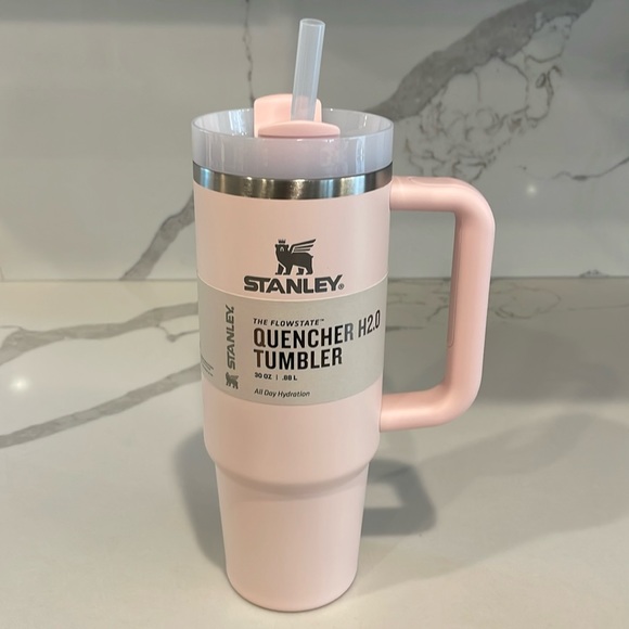 Stanley - 30 oz. BLOOM (pink) Quencher H2.0 Flowstate Tumbler w/Handle - NWT! - Picture 1 of 8